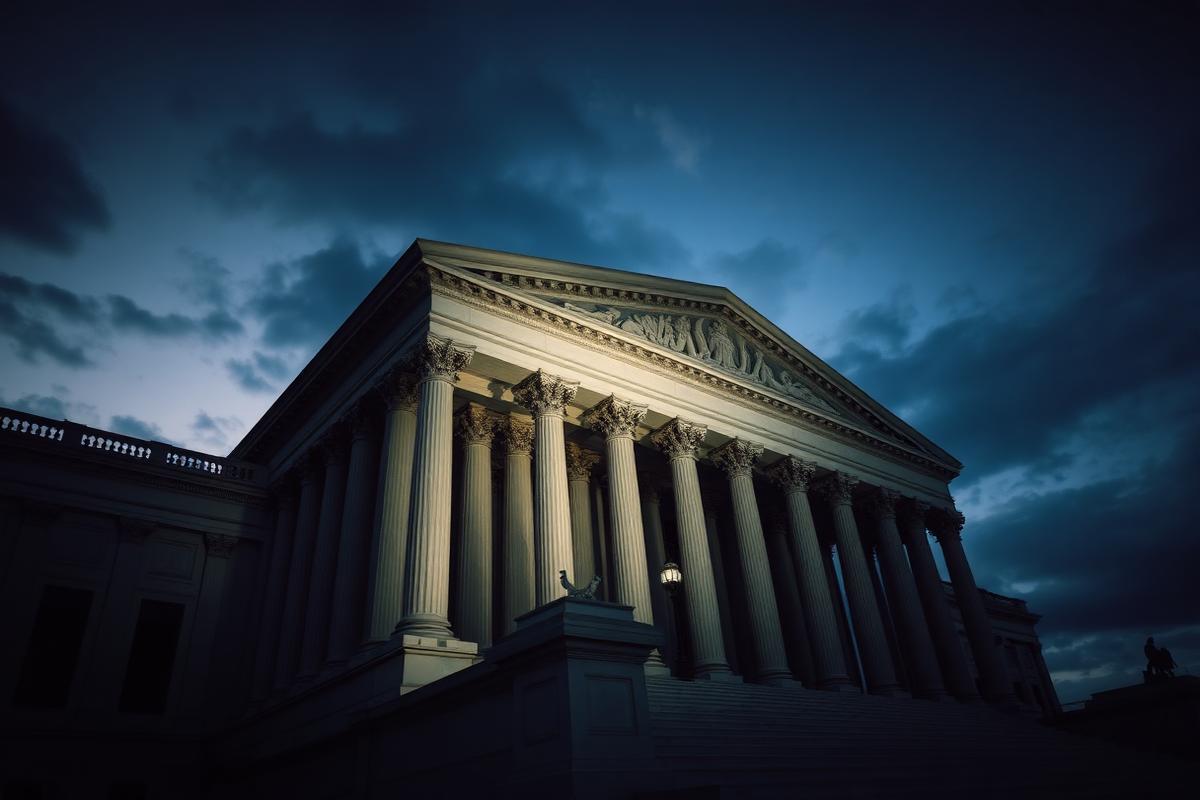 The Capitol at dusk on Saturday, as senators returned for a rare weekend session.
