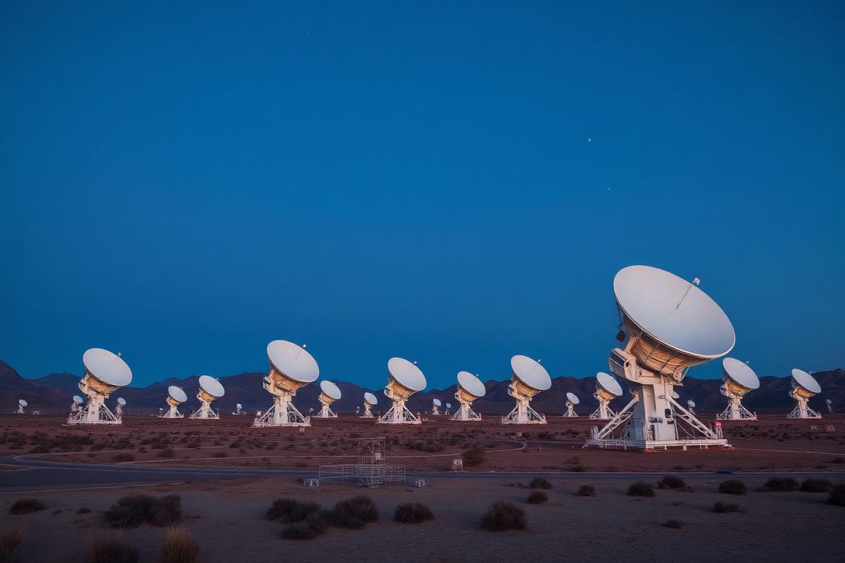 The array outside Socorro, N.M., where the signal was first recorded in March.